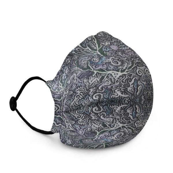 Dark Swirls Premium face mask - Image 2