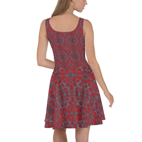 Swirl Roses Skater Dress - Image 3