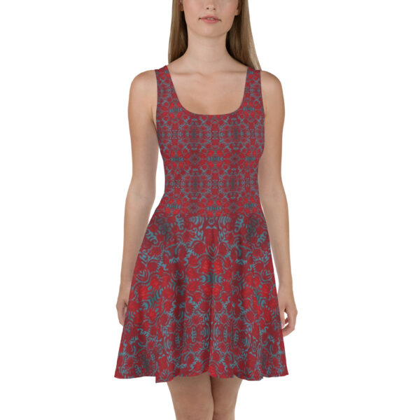 Swirl Roses Skater Dress - Image 2