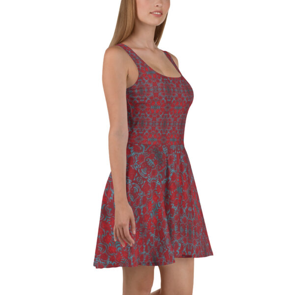 Swirl Roses Skater Dress - Image 4