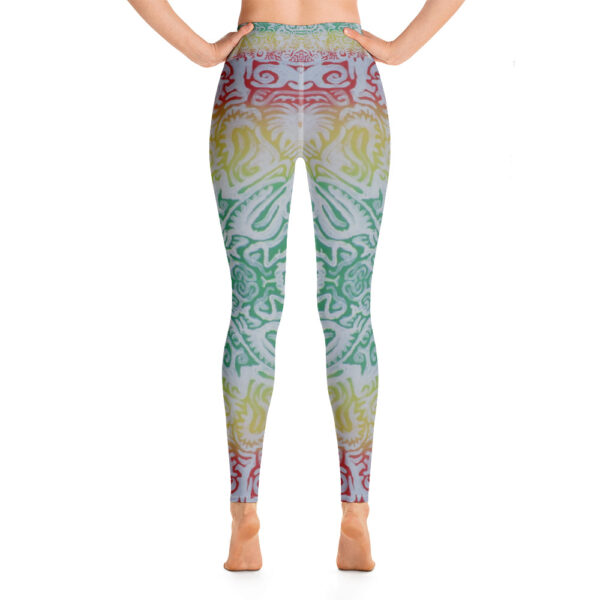 Rasta Swirls Yoga Leggings - Image 4