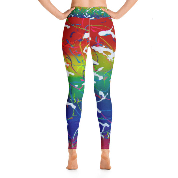 Rainbow Splatter Yoga Leggings - Image 4