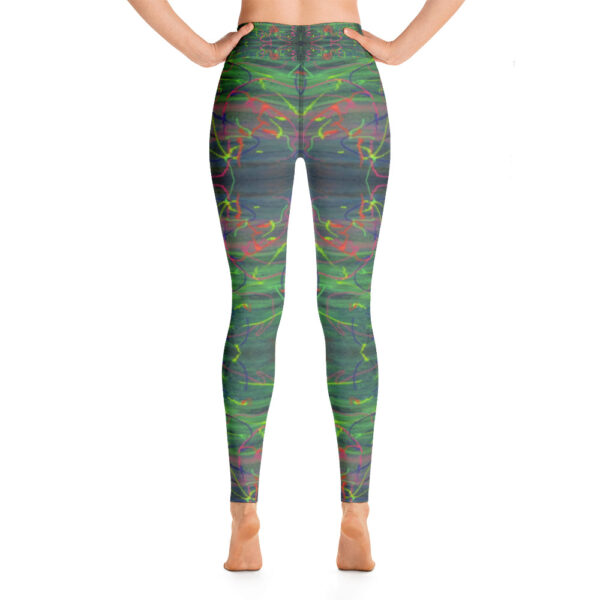 Electric Waves Yoga Leggings - Image 4