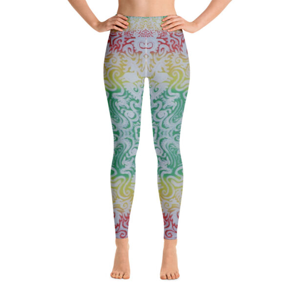 Rasta Swirls Yoga Leggings