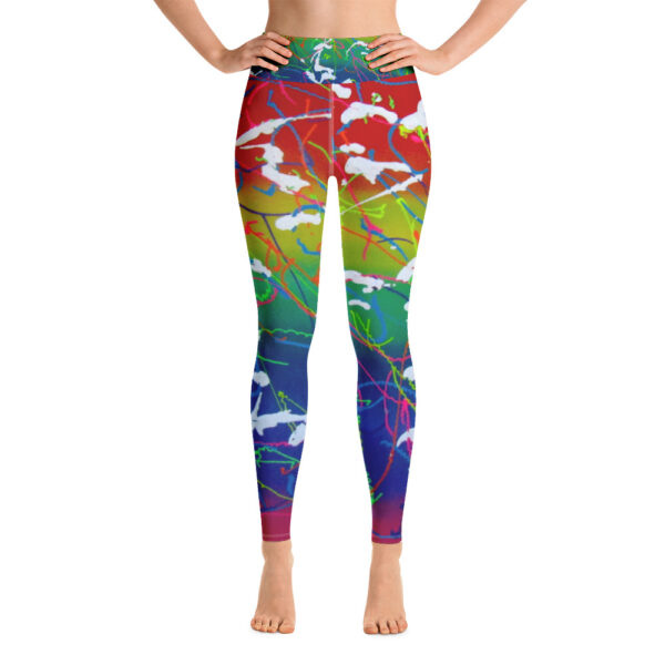 Rainbow Splatter Yoga Leggings