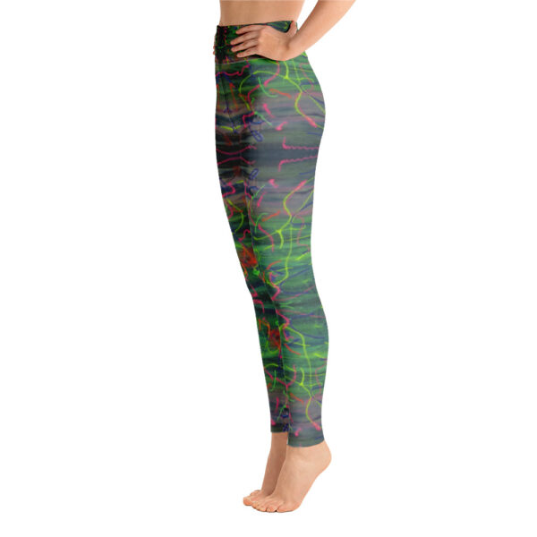 Electric Waves Yoga Leggings - Image 2