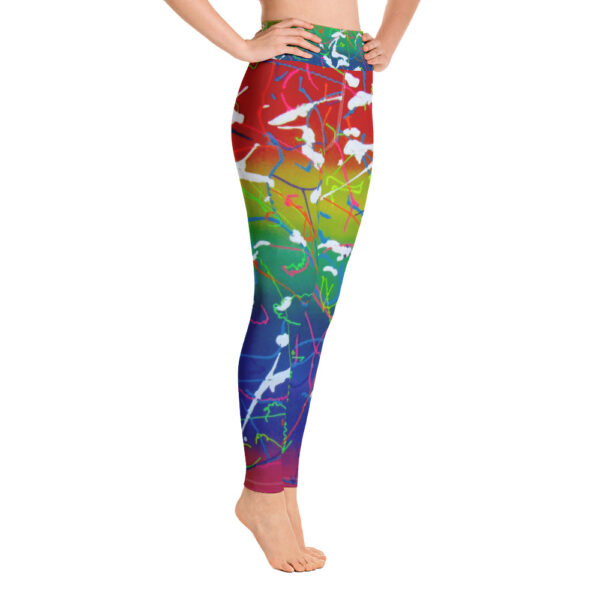 Rainbow Splatter Yoga Leggings - Image 3