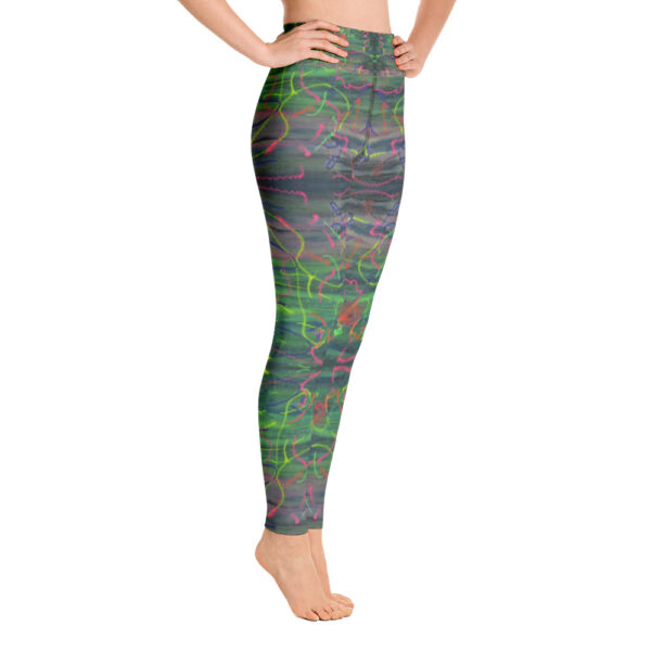 Electric Waves Yoga Leggings - Image 3