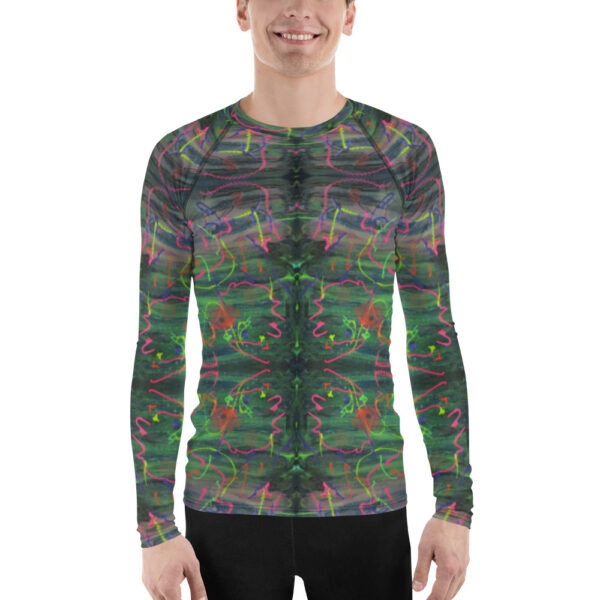 Electric Waves Men's Rash Guard