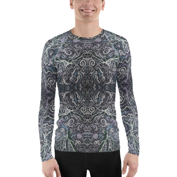 Dark Swirls Men's Rash Guard