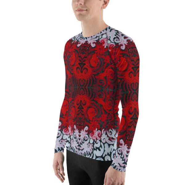 R W Swirls Men's Rash Guard - Image 3