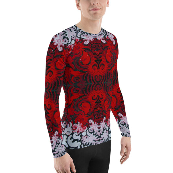 R W Swirls Men's Rash Guard - Image 4