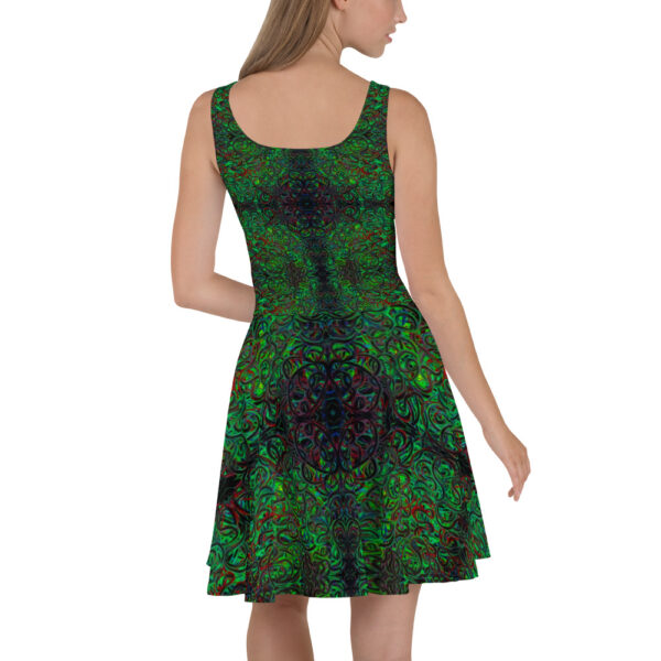 DarkStar Swirls Skater Dress - Image 3