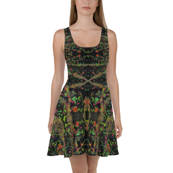 Neon Splatter Skater Dress - Image 2