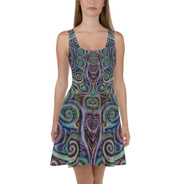 Birthday Swirls Skater Dress - Image 2