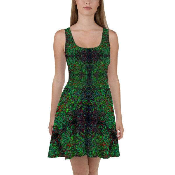 DarkStar Swirls Skater Dress - Image 2