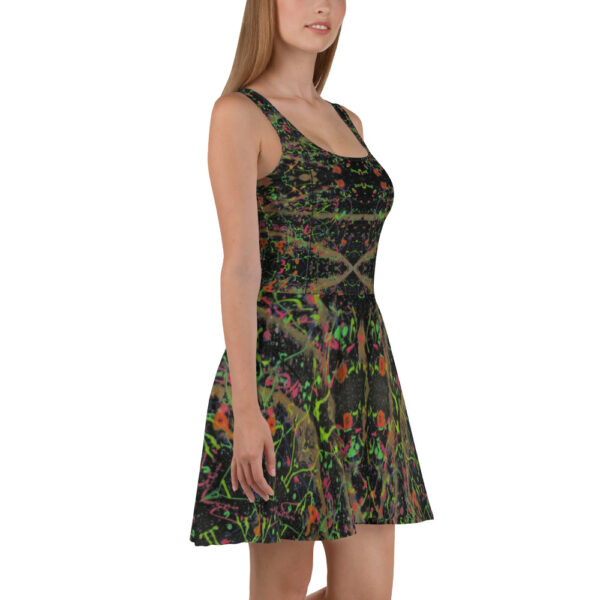 Neon Splatter Skater Dress - Image 4