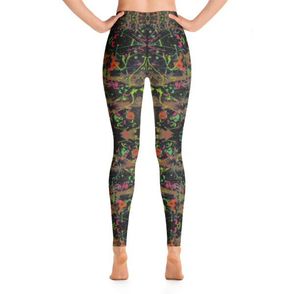 Neon Splatter Yoga Leggings - Image 4