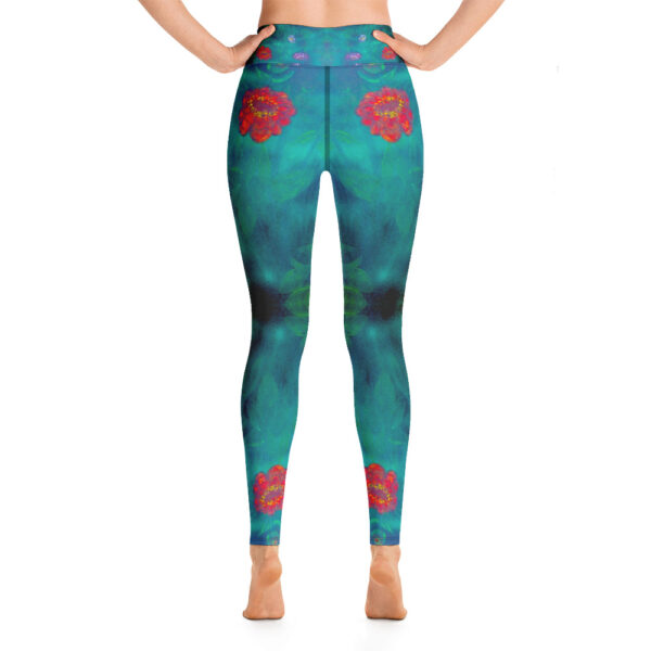 Garden Flowers Yoga Leggings - Image 4