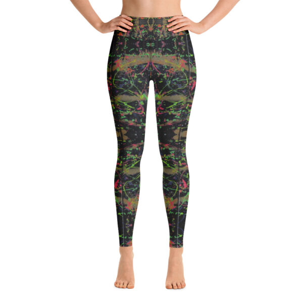 Neon Splatter Yoga Leggings