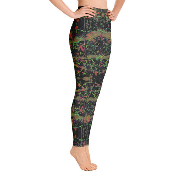 Neon Splatter Yoga Leggings - Image 3