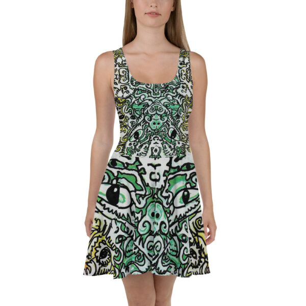 Alien Rasta Skater Dress - Image 2