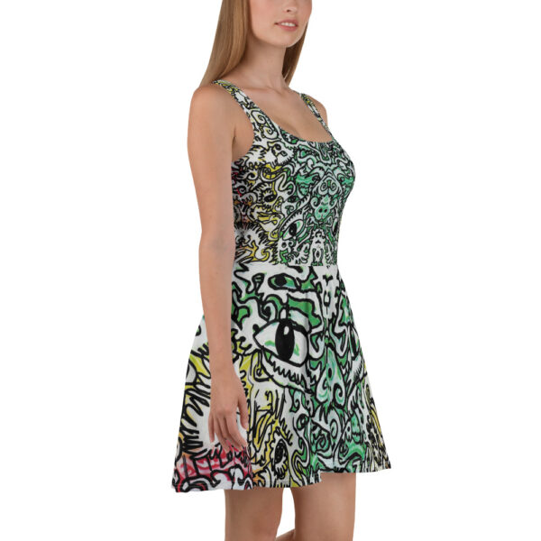 Alien Rasta Skater Dress - Image 4