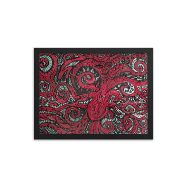 Dark Heart Framed photo paper poster