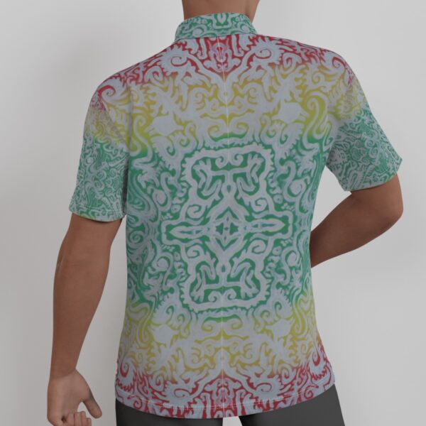 Rasta Swirls All-Over Print Men's Shirt - Image 3