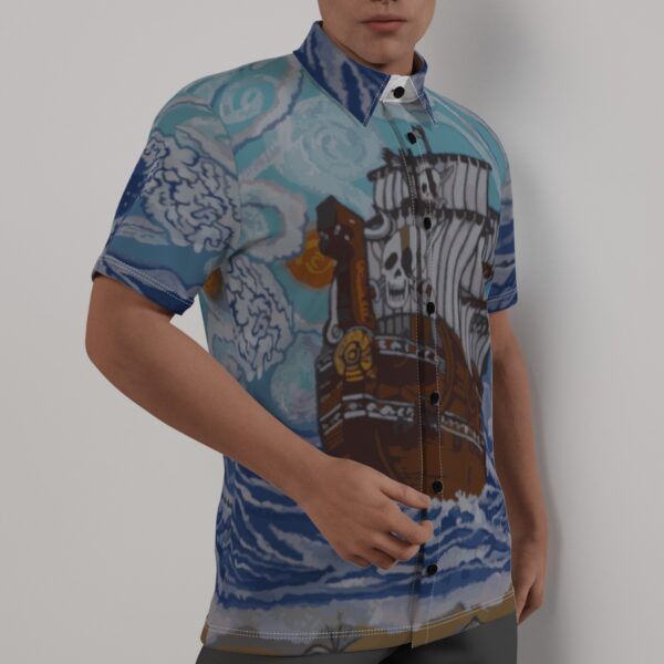 Sailing the Starry Night All-Over Print Men's Shirt - Image 2