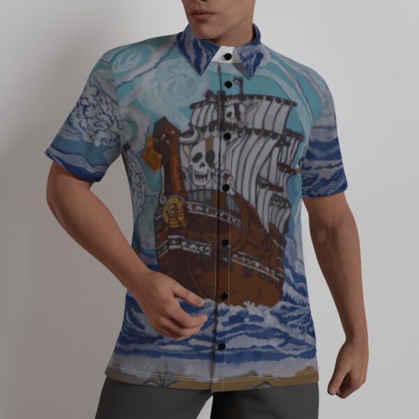 Sailing the Starry Night All-Over Print Men's Shirt