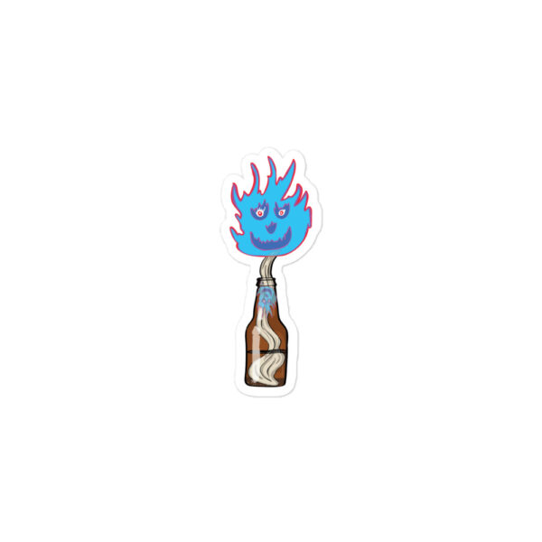 Molotov Cuddles Blue Fire Bubble-free stickers - Image 2