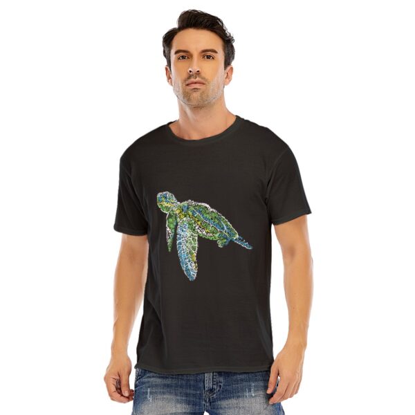 Swirly Sea Turtle Unisex O-neck Short Sleeve T-shirt | 180GSM Cotton (DTF)