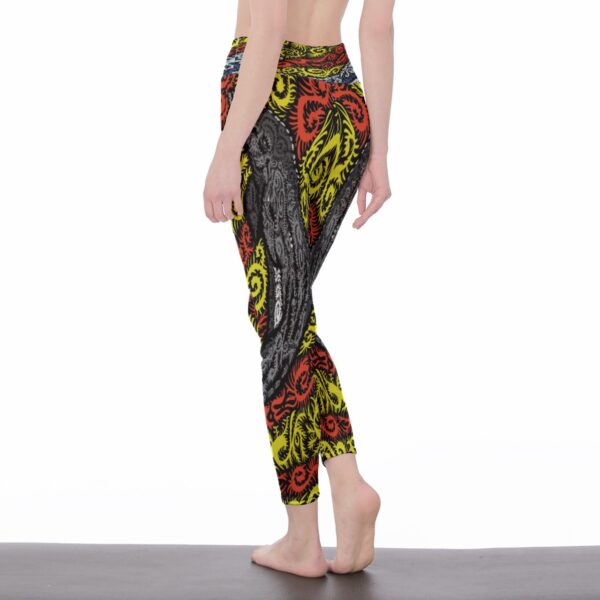 tripper the dolphin All-Over Print Women's High Waist Leggings | Side Stitch Closure - Image 3