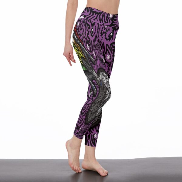 Psychedelic Trek All-Over Print Women's High Waist Leggings | Side Stitch Closure - Image 2