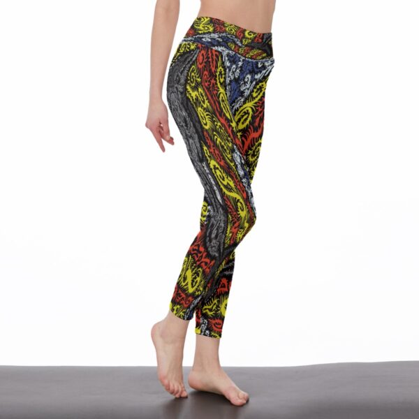 tripper the dolphin All-Over Print Women's High Waist Leggings | Side Stitch Closure - Image 2