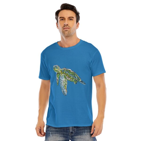 Swirly Sea Turtle Unisex O-neck Short Sleeve T-shirt | 180GSM Cotton (DTF) - Image 8