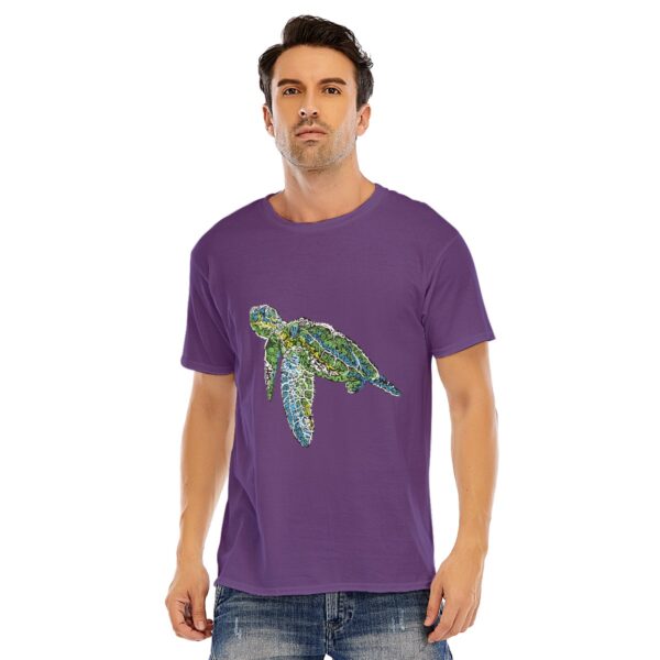 Swirly Sea Turtle Unisex O-neck Short Sleeve T-shirt | 180GSM Cotton (DTF) - Image 6