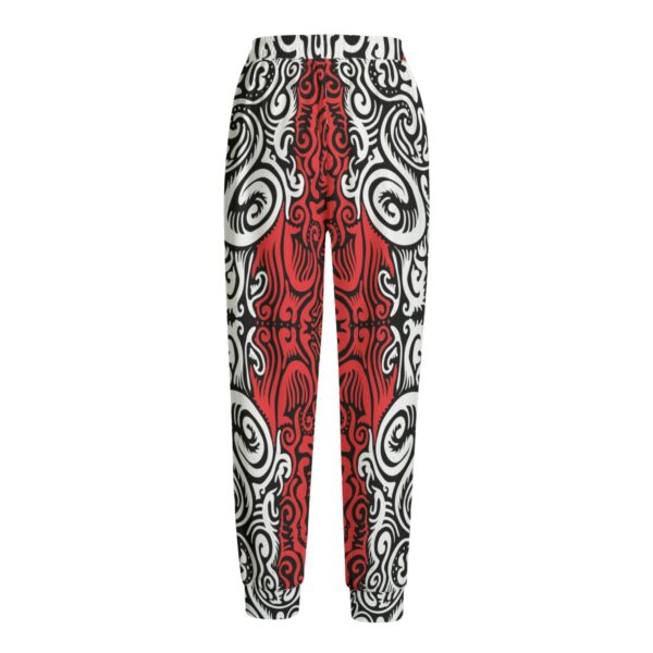 R & W Swirls 3 All-Over Print Women's Loose Casual Pants - Image 2