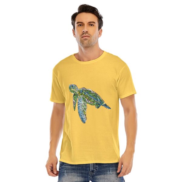 Swirly Sea Turtle Unisex O-neck Short Sleeve T-shirt | 180GSM Cotton (DTF) - Image 7