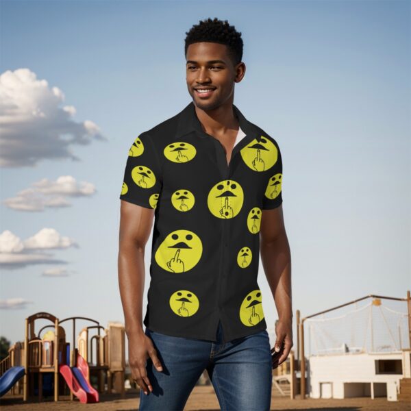 FU Emoji All-Over Print Men's Shirt - Image 2