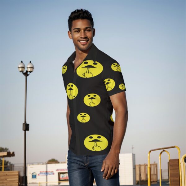 FU Emoji All-Over Print Men's Shirt - Image 3