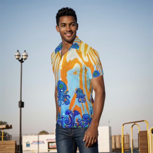 Mushroom Jellies 2 All-Over Print Men's Shirt - Image 3