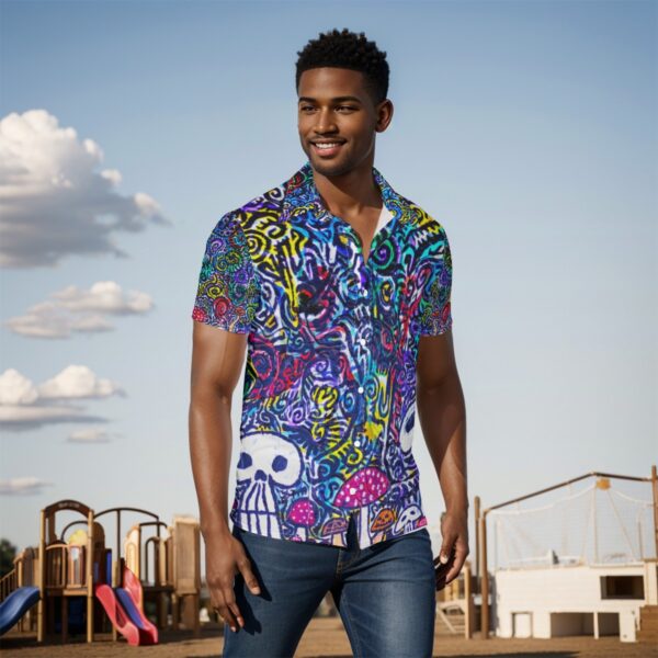 Spooky Shrooms All-Over Print Men's Shirt - Image 2