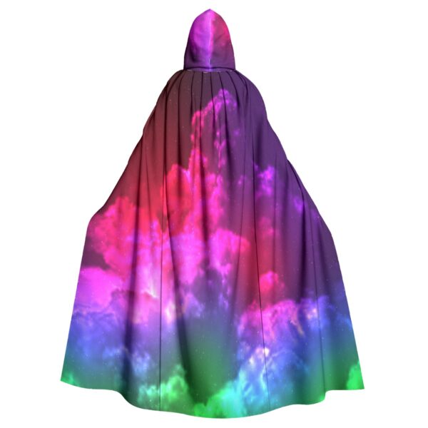 psychedelic Clouds All-Over Print Unisex Hooded Cloak - Image 2