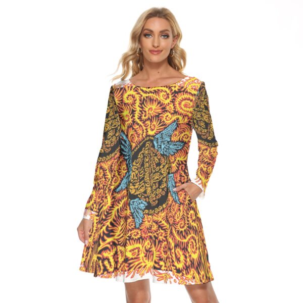 Biblically accurate Psychedelics All-Over Print Women's Crew Neck Dress