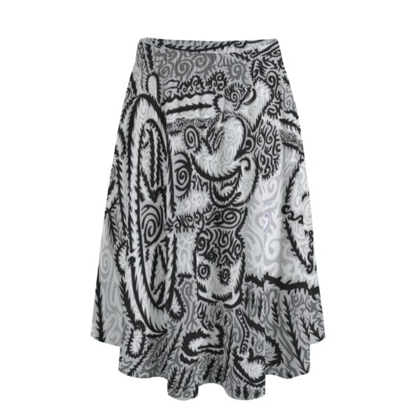 Trippy Steam Boat All-Over Print Women's Long Maxi Skirt With Pockets