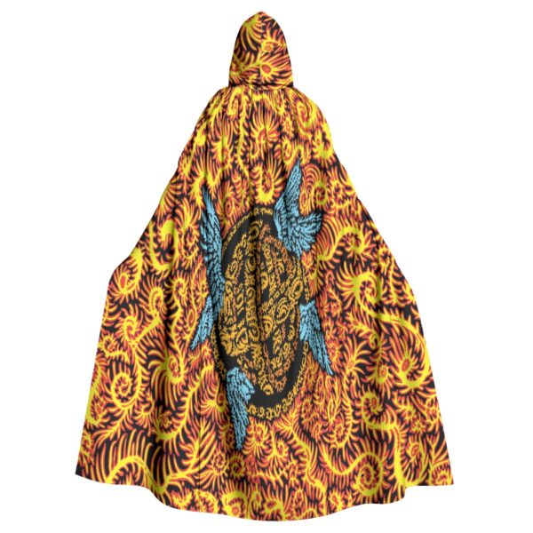 biblically accurate psychedelics All-Over Print Unisex Hooded Cloak - Image 2