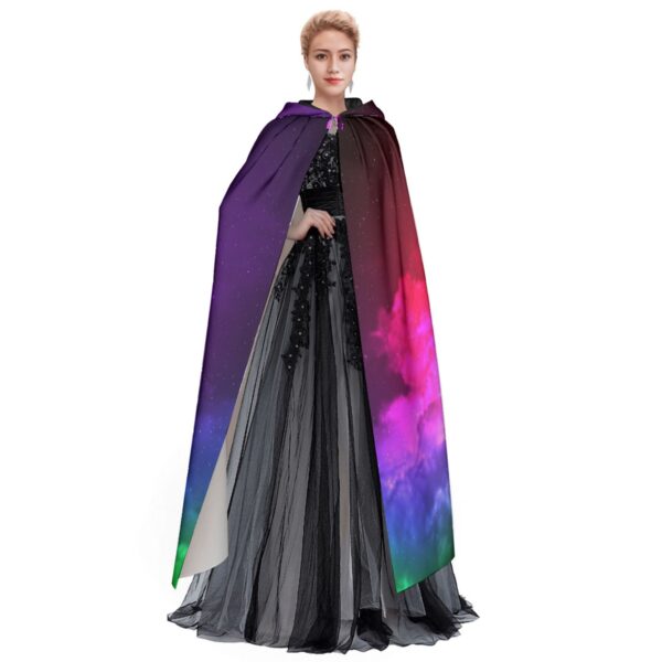 psychedelic Clouds All-Over Print Unisex Hooded Cloak