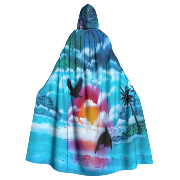 Terran Worlds All-Over Print Unisex Hooded Cloak - Image 2